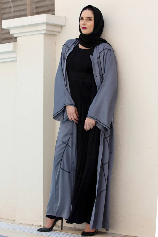 Dubai-made Nukhbaa brand Abaya a reflection of Dubai's luxury fashion scene-AJ1743A