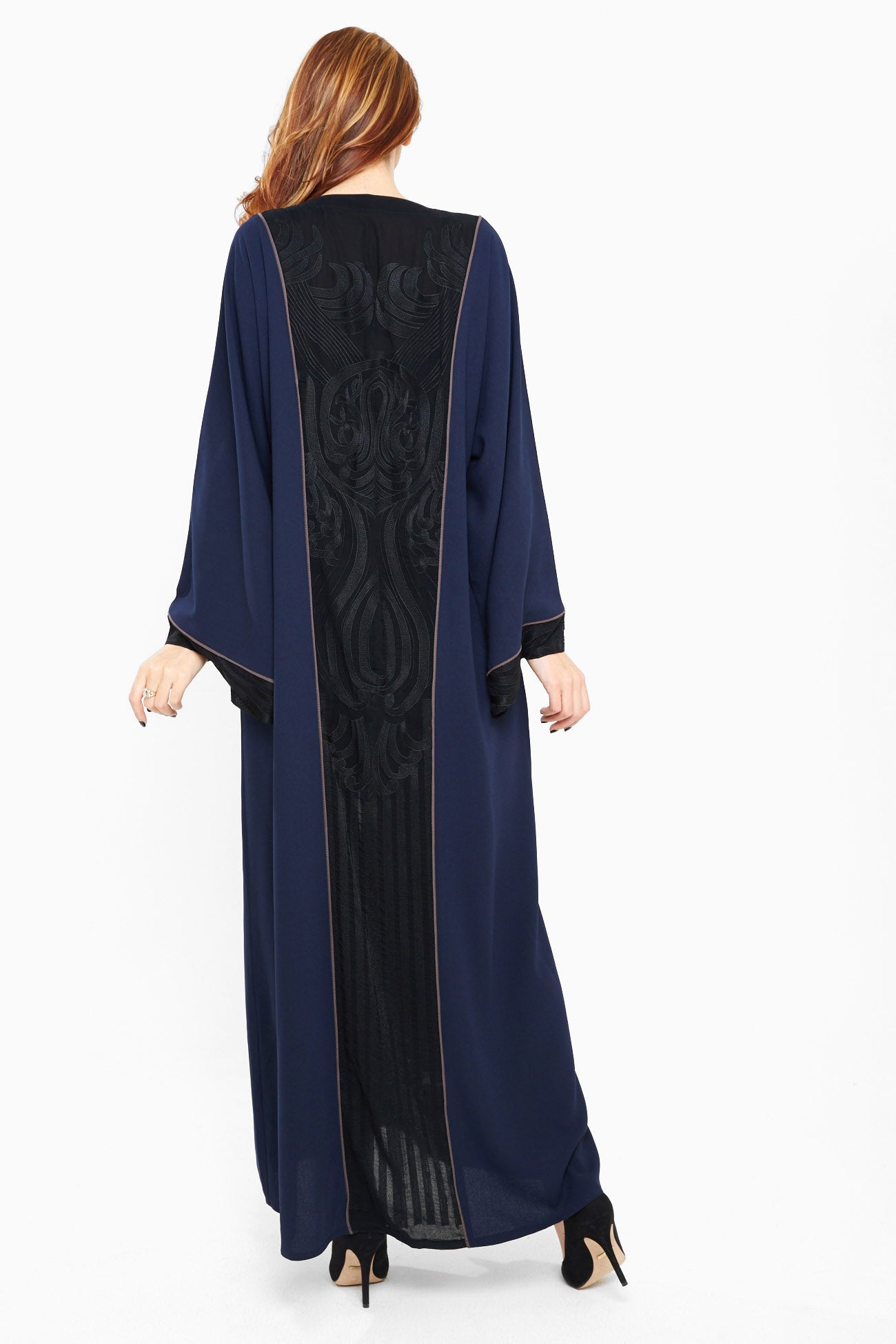 Dubai-made Nukhbaa brand Abaya a reflection of Dubai's luxury fashion scene-AJ418A