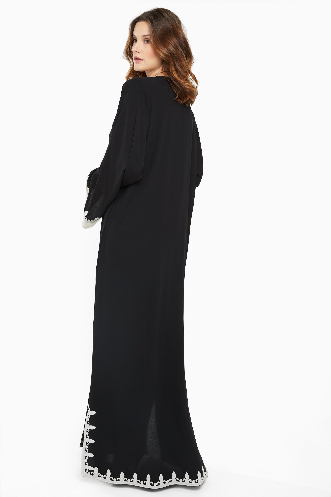 Dubai-made Nukhbaa brand Abaya a reflection of Dubai's luxury fashion scene-AJ733A