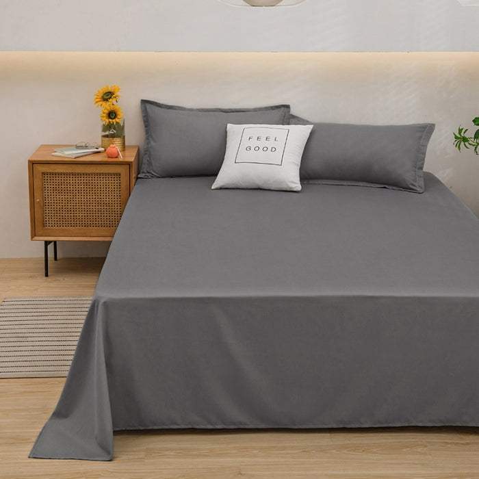 1 Flat bedsheet 230*250 with 2 Pillow case 48*74-BS21