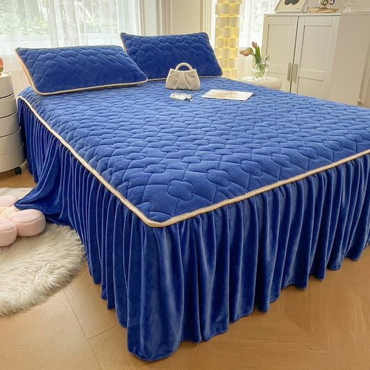 1 Bed Skirt 200*220 with 2 Pillow case 48*74-BS24