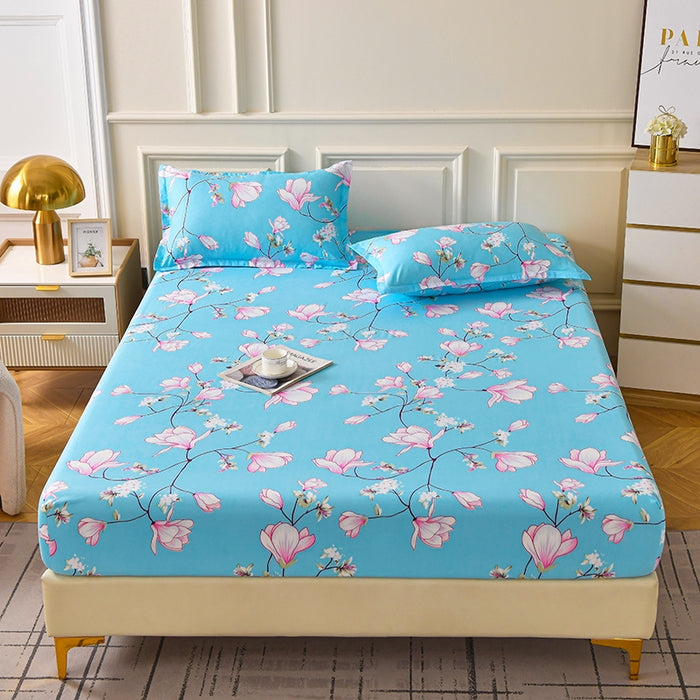 Fitted sheet 200*220cm with two Pillowcases-BSK02