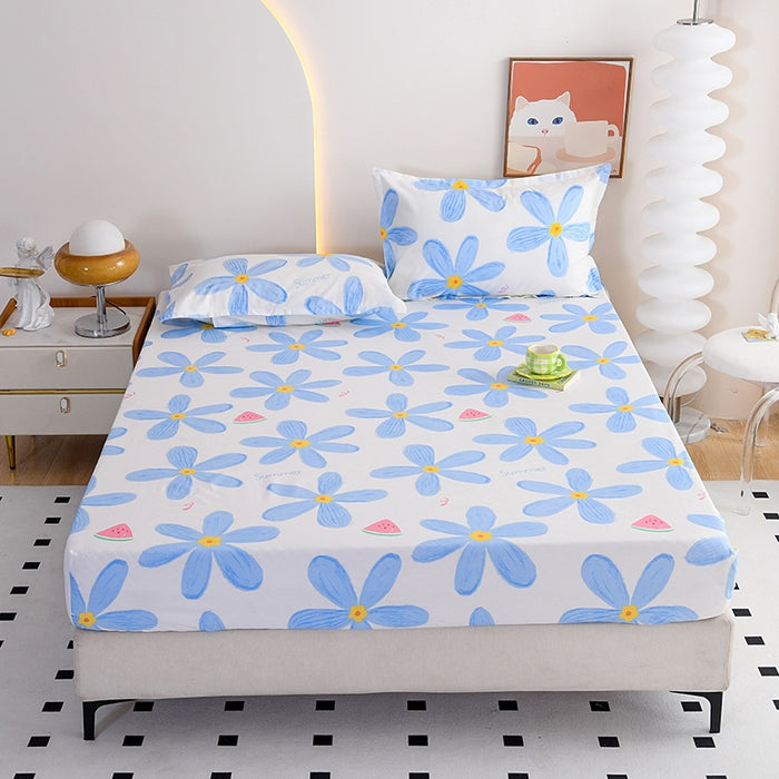 Fitted sheet 200*220cm with two Pillowcases-BSK03