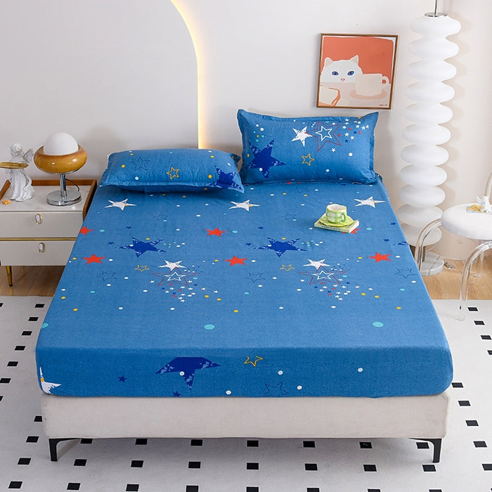 Fitted sheet 200*220cm with two Pillowcases-BSK04