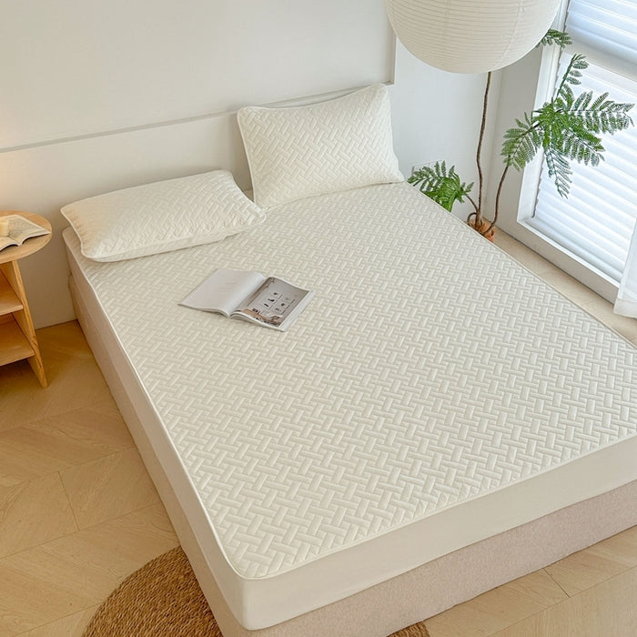 Fitted sheet 200*220cm with two Pillowcases-BSK05
