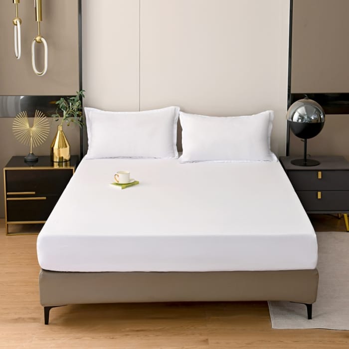 Fitted sheet 200*220cm with two Pillowcases-BSK06