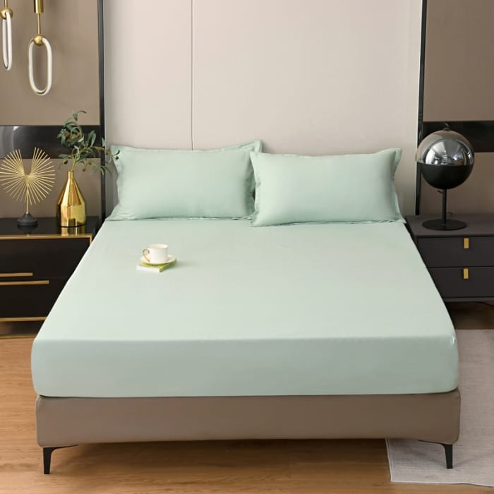 Fitted sheet 200*220cm with two Pillowcases-BSK07