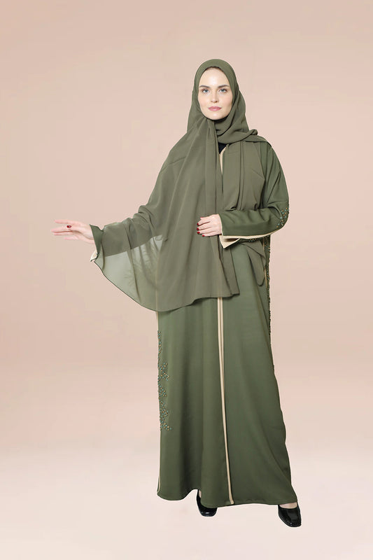 Dubai-made Nukhbaa brand Abaya a reflection of Dubai's luxury fashion scene.-N71A