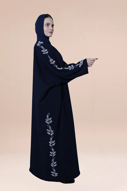 Dubai-made Nukhbaa brand Abaya a reflection of Dubai's luxury fashion scene.-N74A