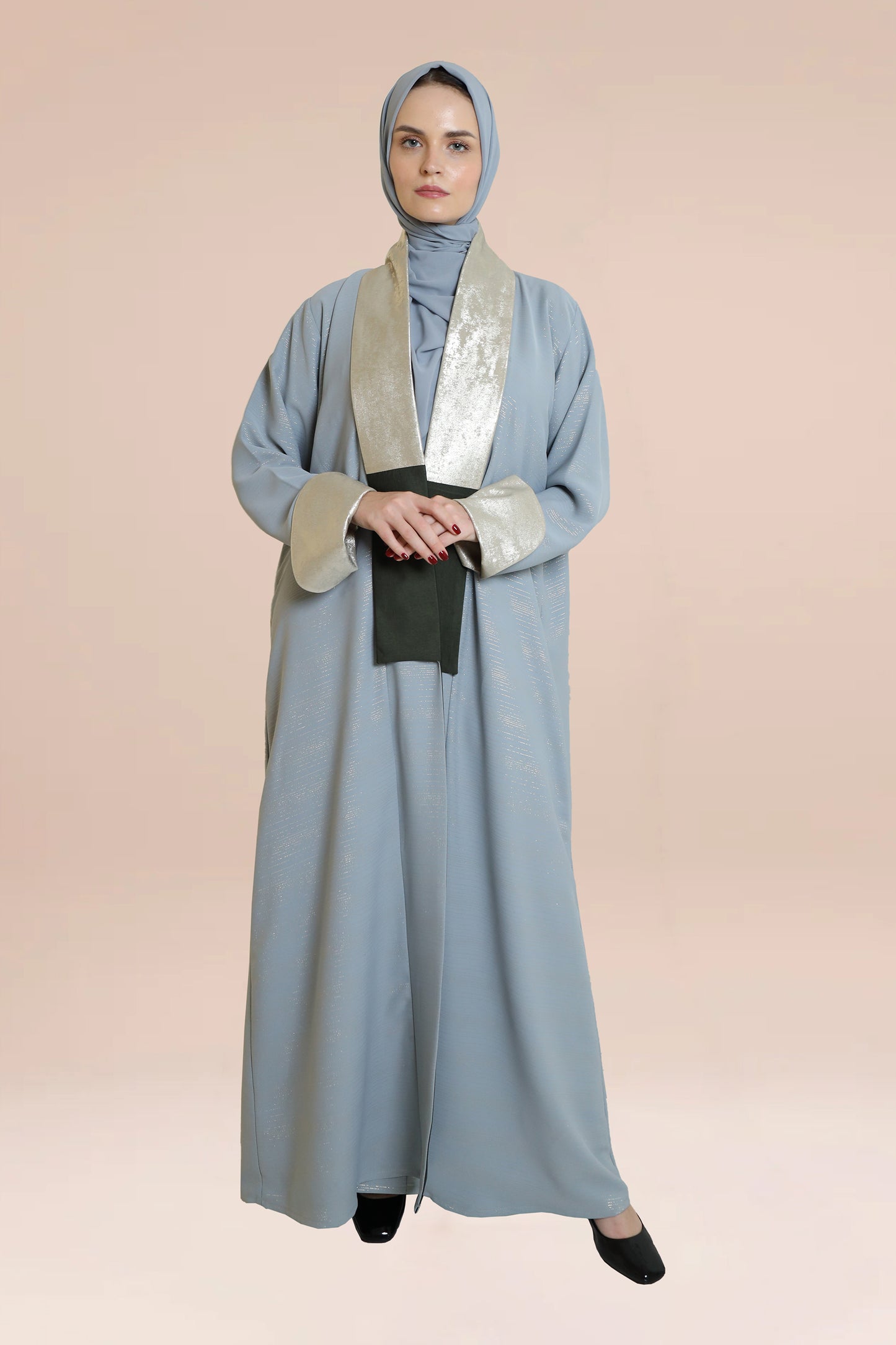 Dubai-made Nukhbaa brand Abaya a reflection of Dubai's luxury fashion scene.-N80A