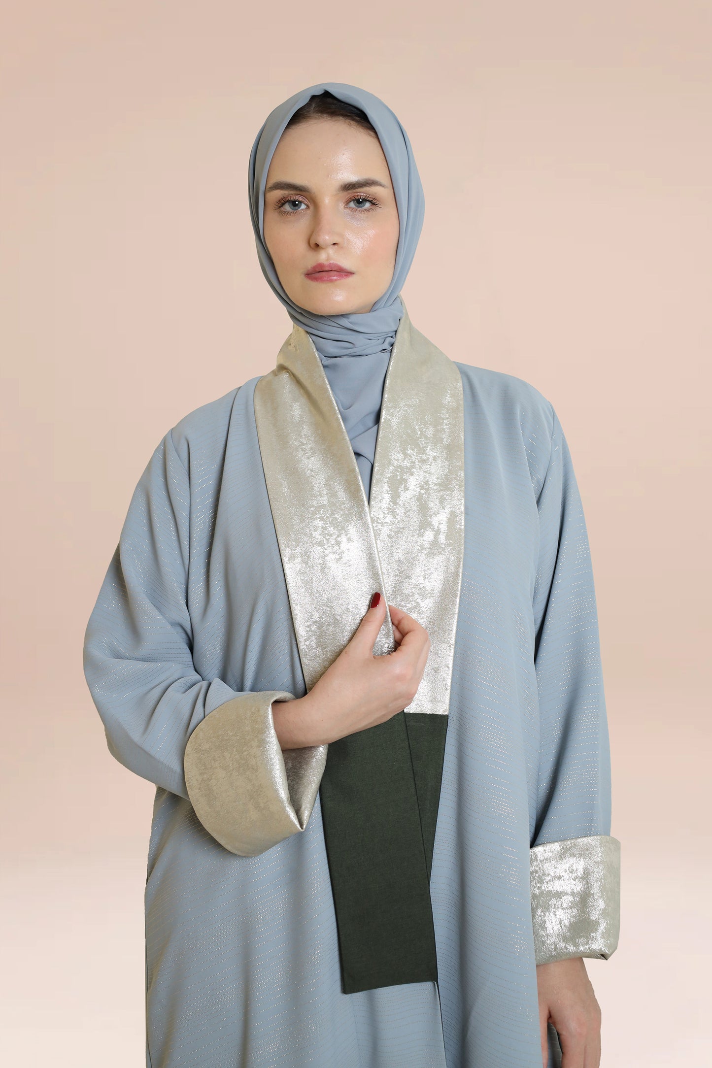 Dubai-made Nukhbaa brand Abaya a reflection of Dubai's luxury fashion scene.-N80A