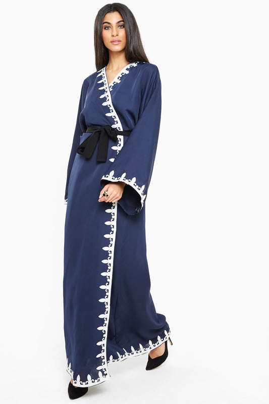 Dubai-made Nukhbaa brand Abaya a reflection of Dubai's luxury fashion scene-SB223A