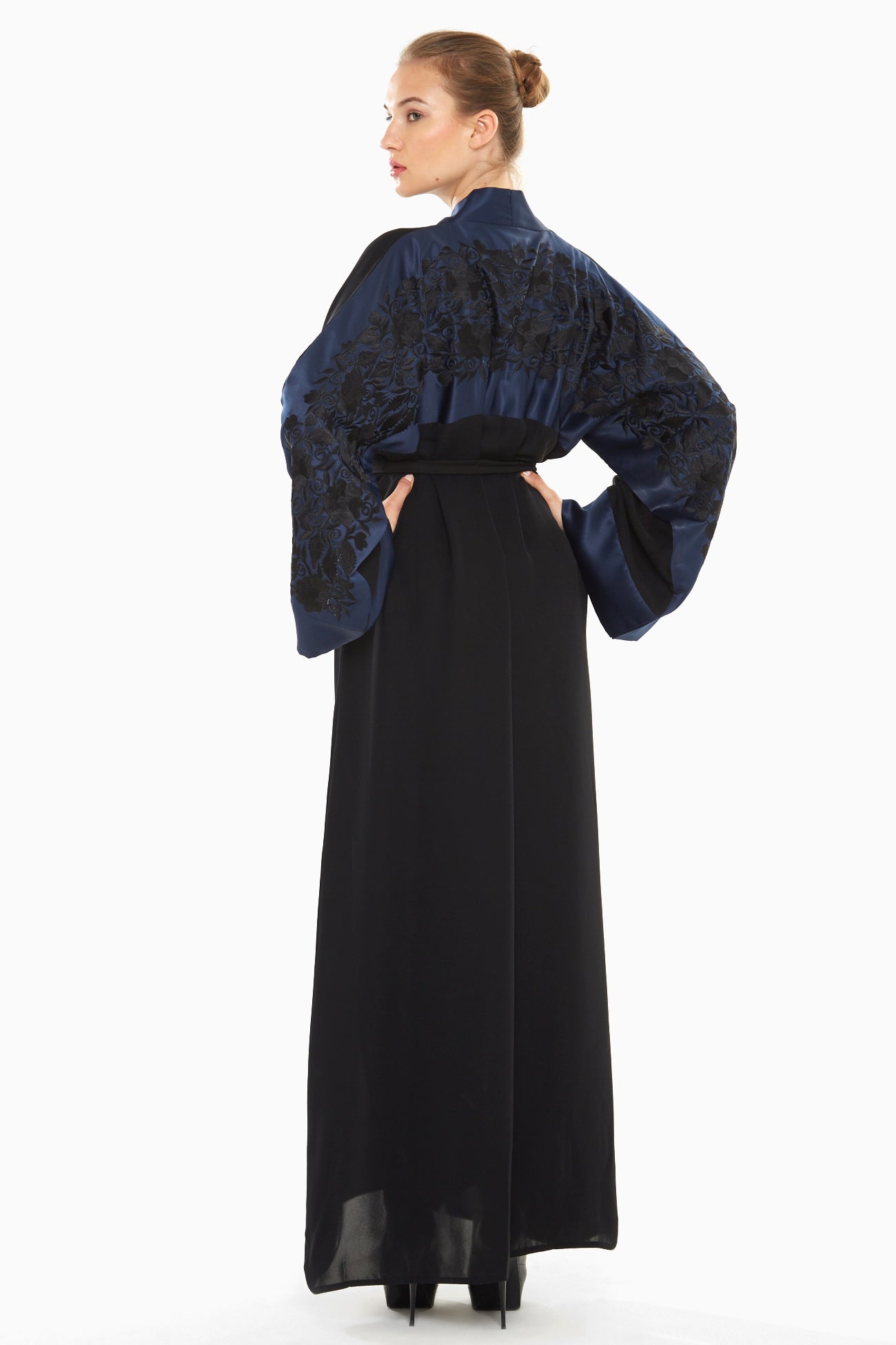 Dubai-made Nukhbaa brand Abaya a reflection of Dubai's luxury fashion scene-SQ294A