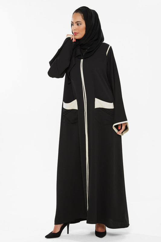 Dubai-made Nukhbaa brand Abaya a reflection of Dubai's luxury fashion scene-SQ495A