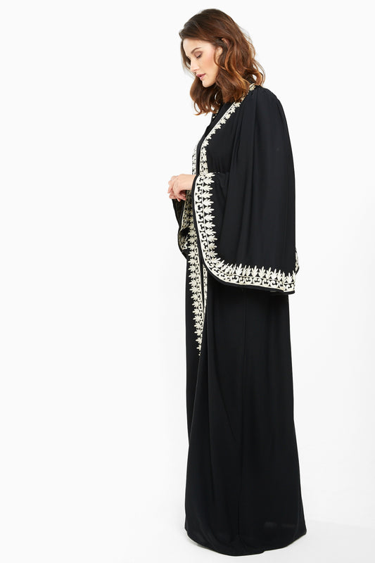 Dubai-made Nukhbaa brand Abaya a reflection of Dubai's luxury fashion scene-SQ691A
