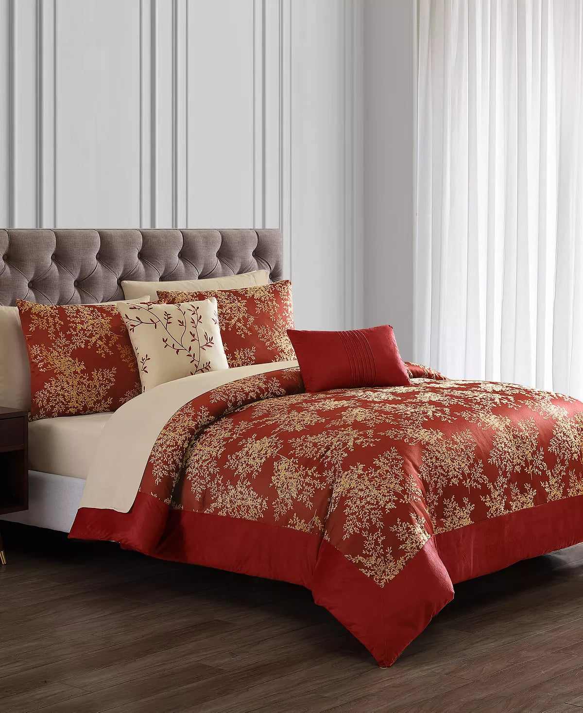 Queen size Comforter Set 9Pieces-5C9PQ12