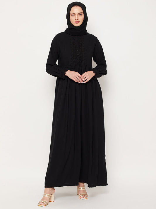 Black Closed Abaya