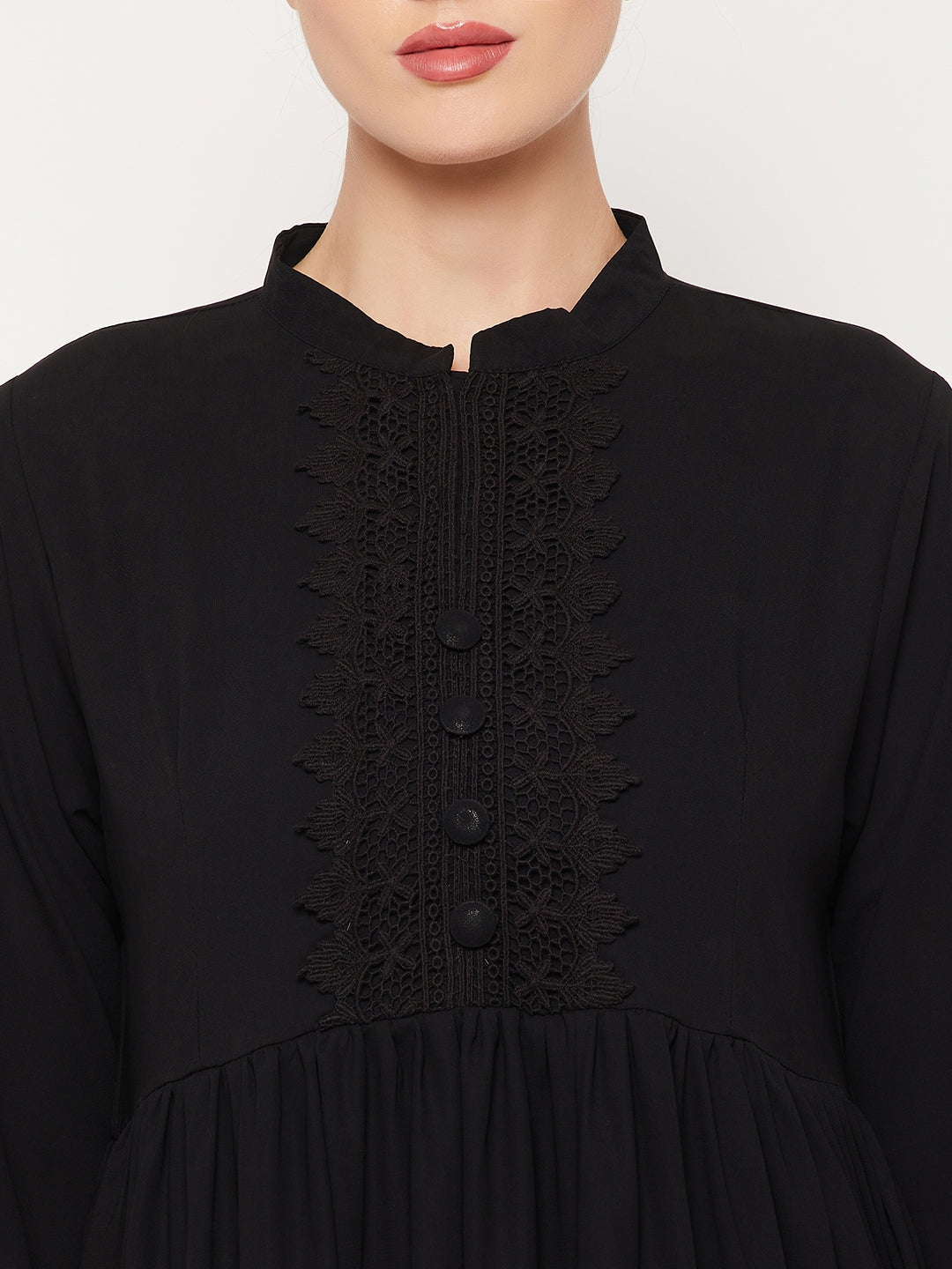 Black Closed Abaya