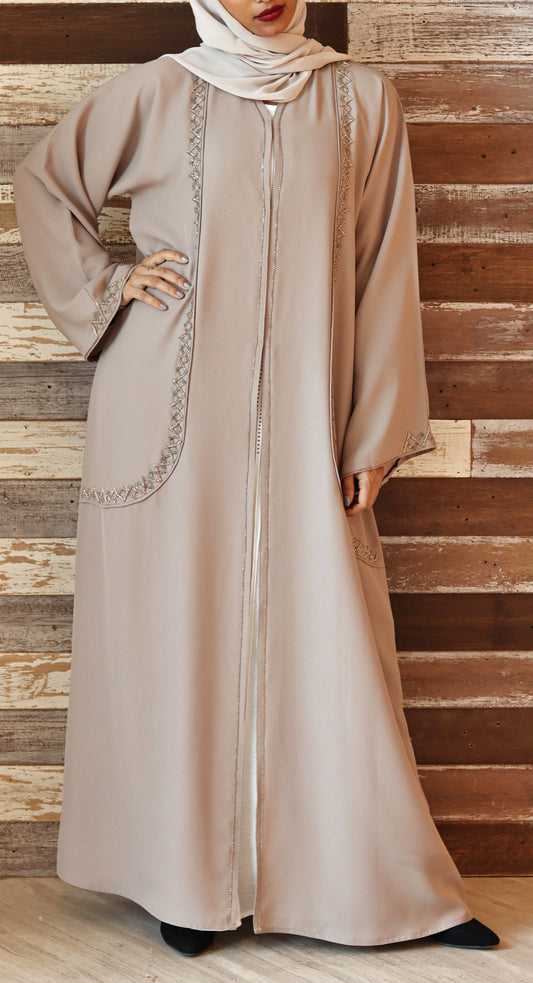 Yara abaya- Mocha Made In Dubai