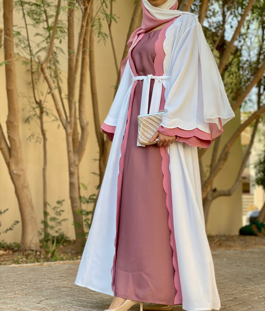 White Rose Abaya