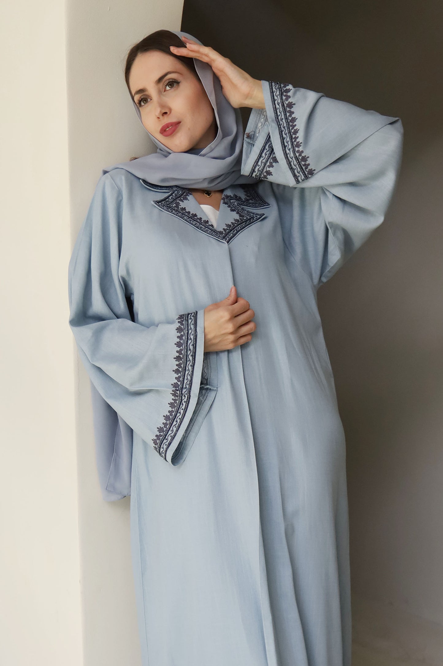 Dubai-made Nukhbaa brand Abaya a reflection of Dubai's luxury fashion scene-N108A