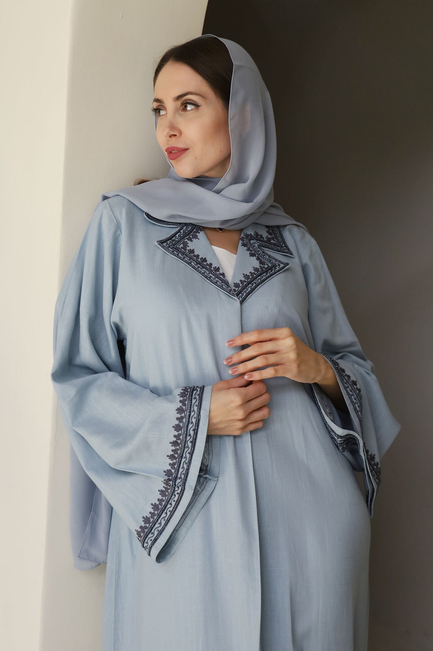 Dubai-made Nukhbaa brand Abaya a reflection of Dubai's luxury fashion scene-N108A