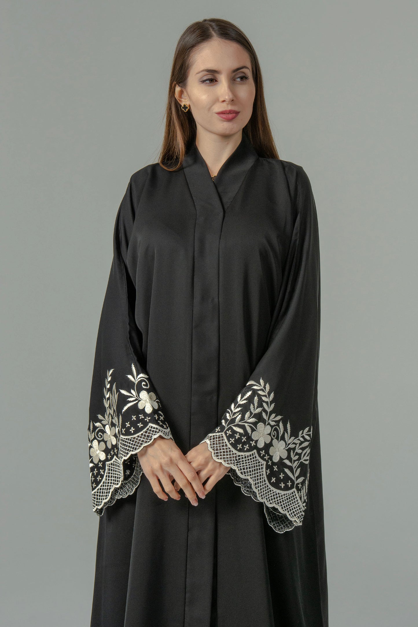 Dubai-made Nukhbaa brand Abaya a reflection of Dubai's luxury fashion scene-N113A