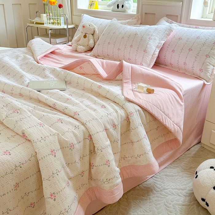 Duvet Size 200*230cm, flat Sheet 230*245cm Pillowcase 48*74cm-SS02