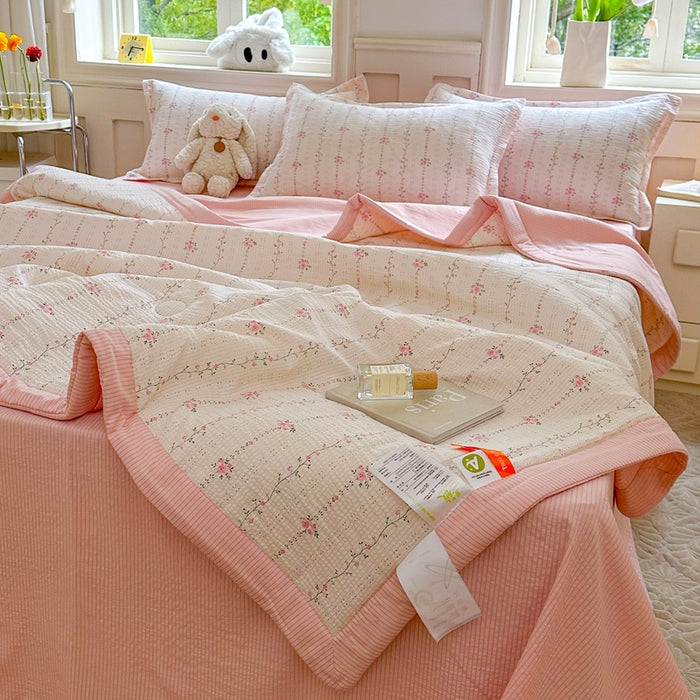 Duvet Size 200*230cm, flat Sheet 230*245cm Pillowcase 48*74cm-SS02